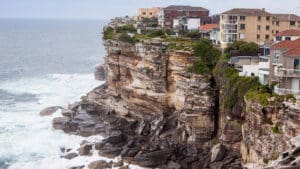 Cliff over ocean