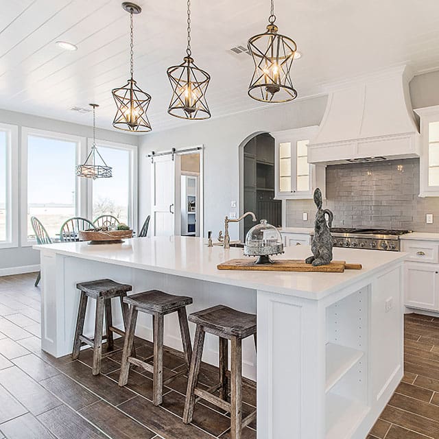 White stylish kitchen